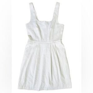 1. State White Textured Cotton Blend Square Neck Mini Tank Dress
Size XS